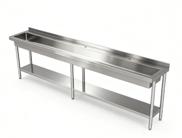 Stainless Steel Free-Standing Wash Trough