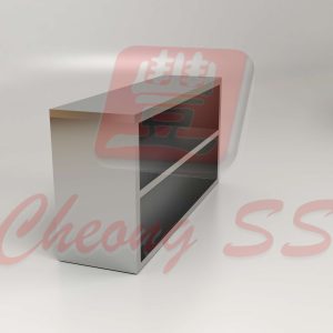 Stainless Steel 3-Tier Overhead Open Storage Cabinets