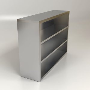 Stainless Steel Residential 4-Tier Open Storage Cabinet