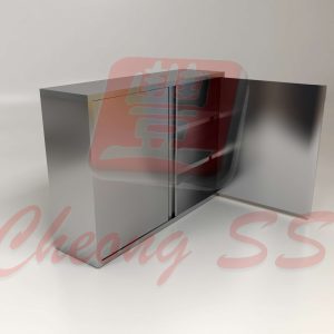 Stainless Steel 4-Tier Overhead Open Door Storage Cabinet