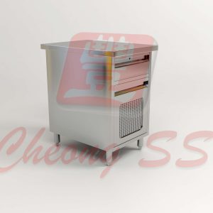 Stainless Steel Cashier Cabinet W CPU Compartment