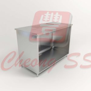 Stainless Steel Coffee Making Counter W Heater Compartment
