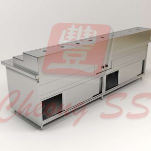 Stainless Steel Economical Rice Food Warmer Sliding Door Cabinet