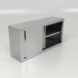 Stainless Steel Residential Dish Washing Rack W Sliding Door