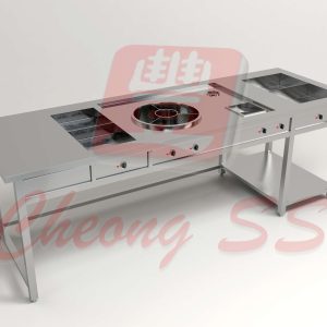Stainless Steel Electrical Multi-Purpose Noodle Cooking Station