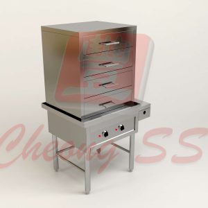 Stainless Steel Electrical Quadruple Deck Food Steamer