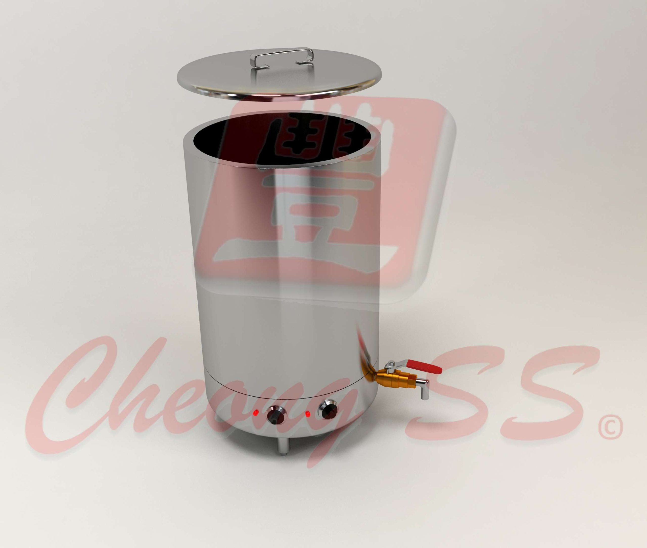 Stainless Steel Electrical Round Soup Boiler