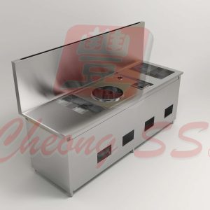 Stainless Steel Gas Multi-Purpose Noodle Cooking Counter