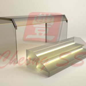 Stainless Steel Glass 2-Deck Yong Tau Foo Display Show Case Design 01