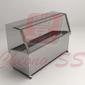 Stainless Steel Glass Fruit Display Show Case