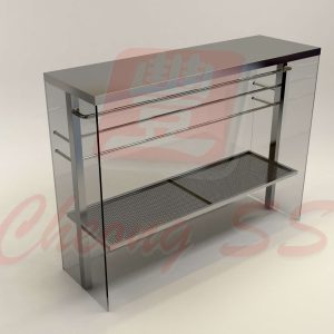 Stainless Steel Glass Poultry Display Show Case Design 02
