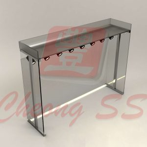 Stainless Steel Glass Poultry Display Show Case Design 05