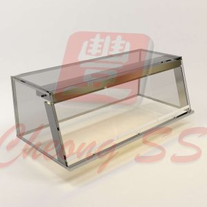 Stainless Steel Glass Salad Display Show Case