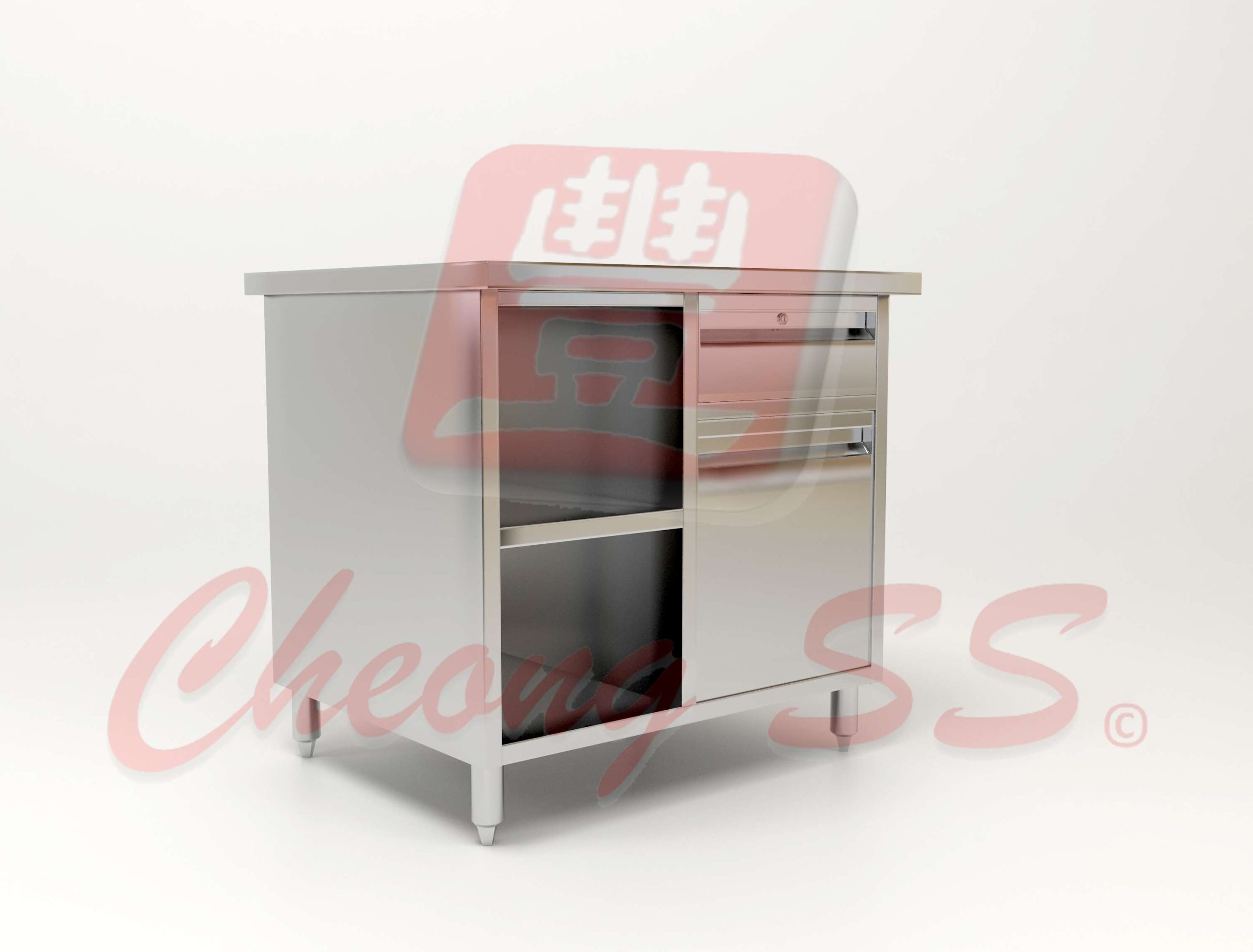 Stainless Steel Multi-Function Cashier Cabinet