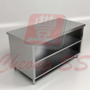 Stainless Steel Open Storage Cabinet