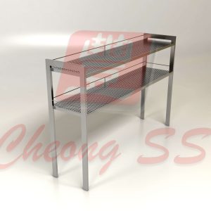 Stainless Steel Perforated Counter-Top Shelving Rack