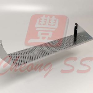 Stainless Steel Perforated Wall-Mount Shelf