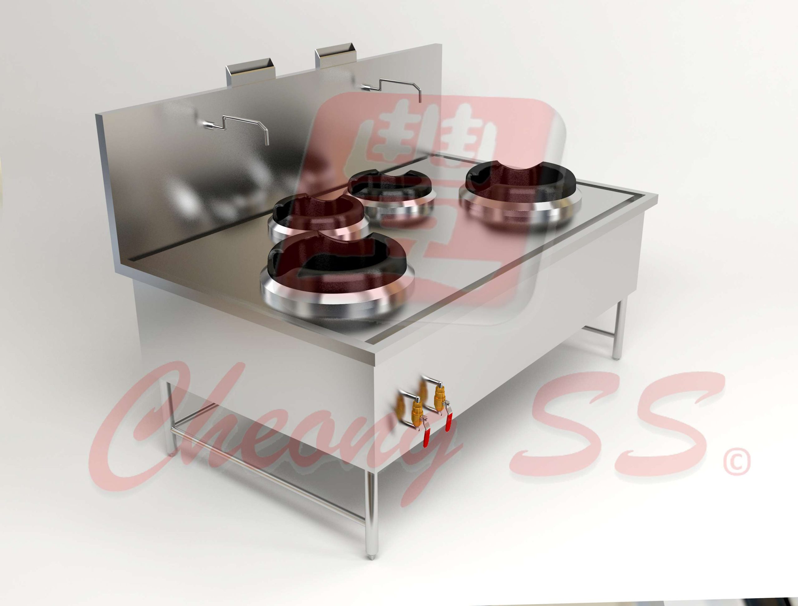 Stainless Steel Quadruple Ring Kwali-Range