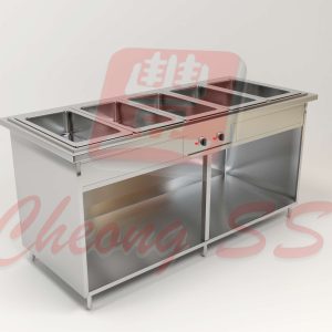 Stainless Steel Quintuple Full-Size GN Bain Marie