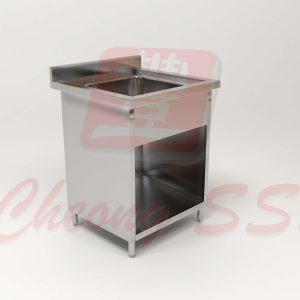 Stainless Steel Single Bowl Sink Open Cabinet