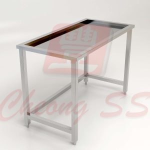 Stainless Steel Single Tier Inset Work Table
