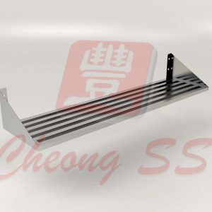 Stainless Steel Square Tube Wall-Mount Shelf