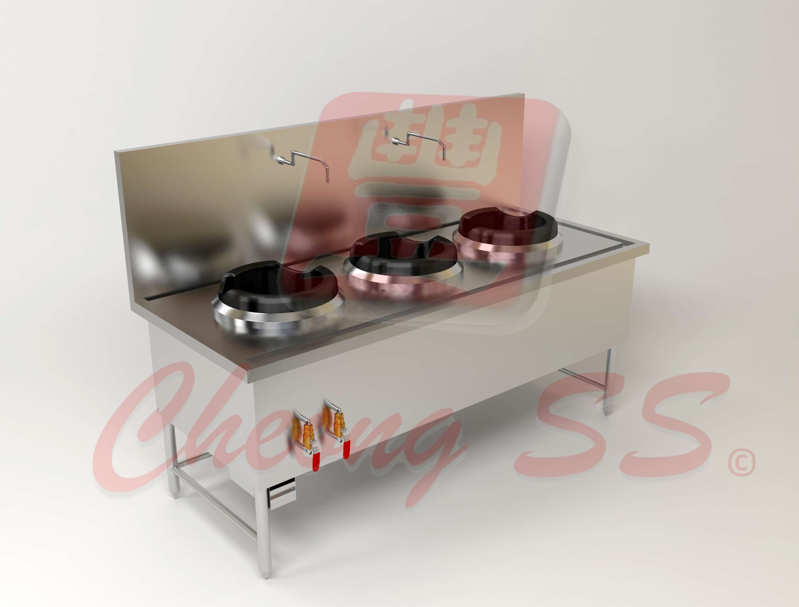 Stainless Steel Triple Ring Kwali-Range