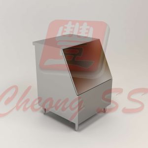 Stainless Steel Upright Open Door Ice Bin