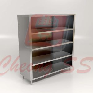 Stainless Steel Upright Open Storage Cabinet